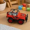 Red off-road toy car, a children's remote-controlled, climbing alloy electric off-road vehicle details Picture